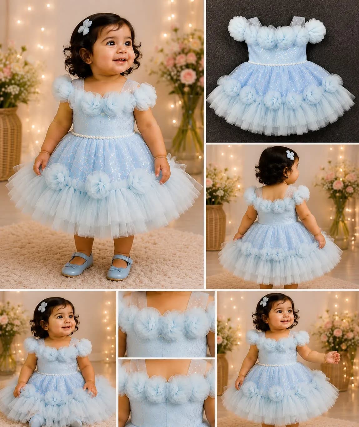 Style inspiration for Light Blue Tulle Ballerina Dress